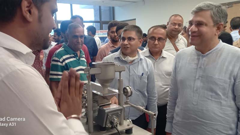 Technology Expo at IIT Gandhinagar for Railways Minister Ashwini Vaishnaw's Visit
