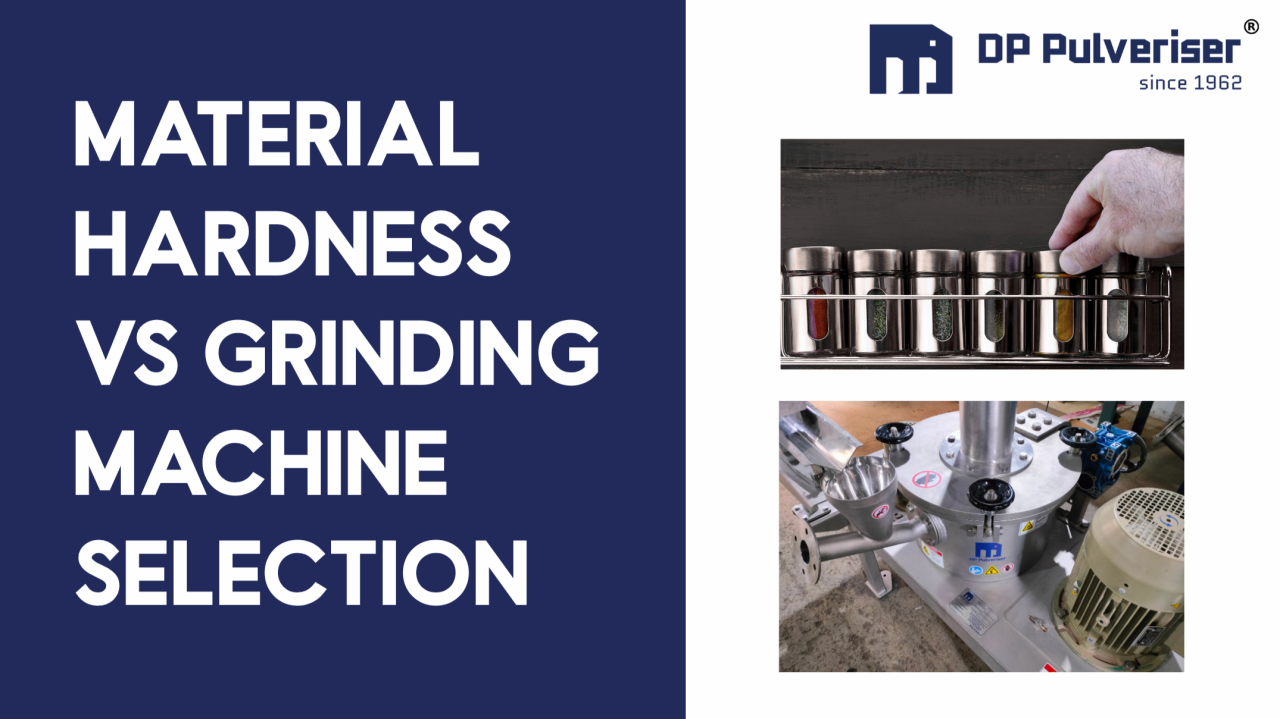 Material hardness vs grinding machine selection