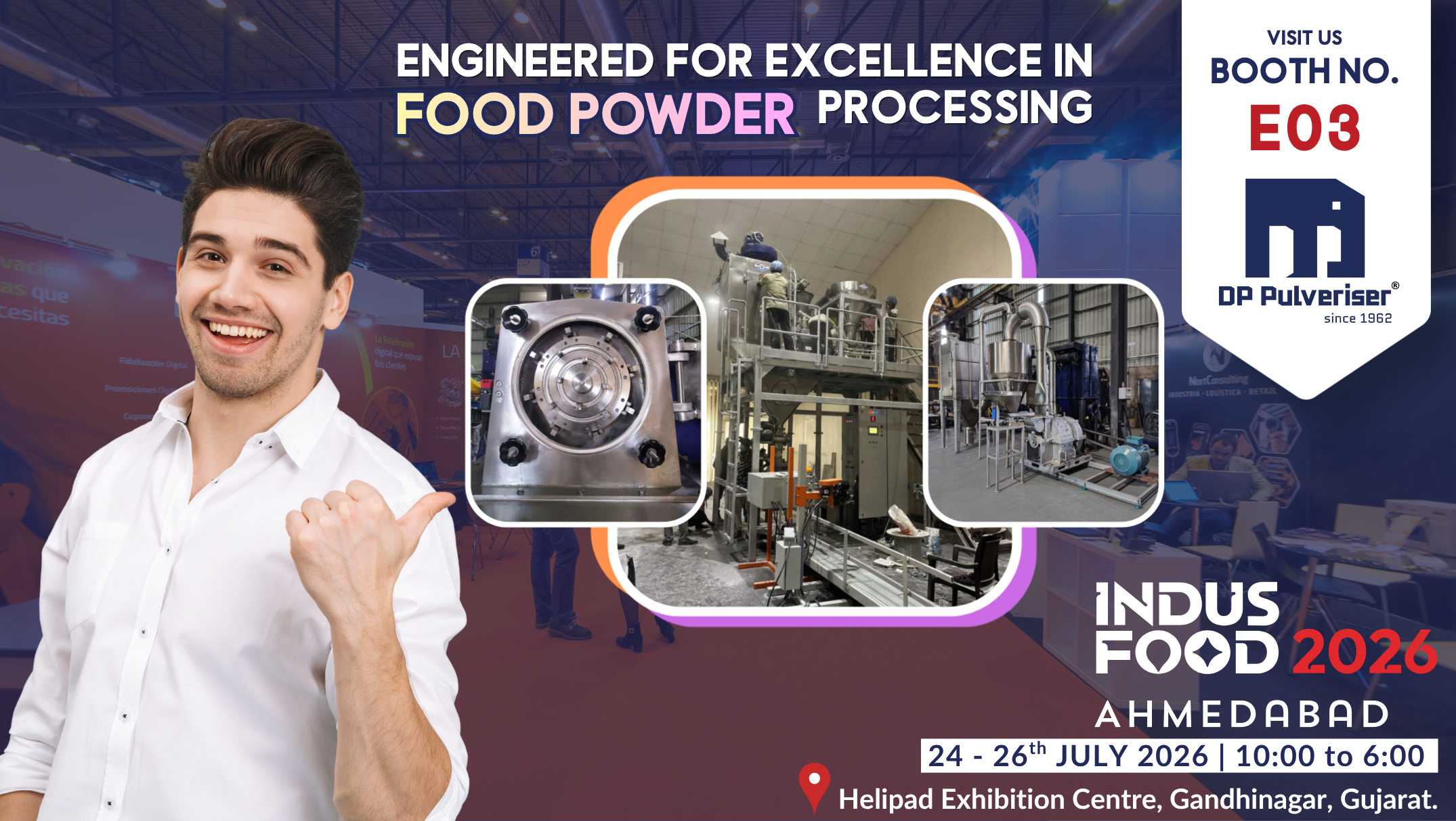 DP Pulveriser at IndusFood Ahmedabad 2026: Advancing Food Processing with Precision Grinding Solutions