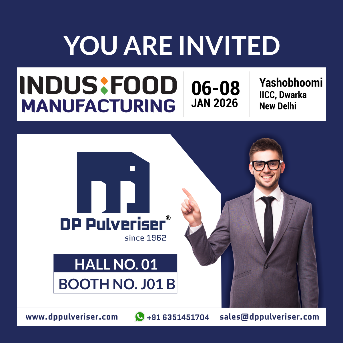 DP Pulveriser Joins Indus Food Exhibition 2026